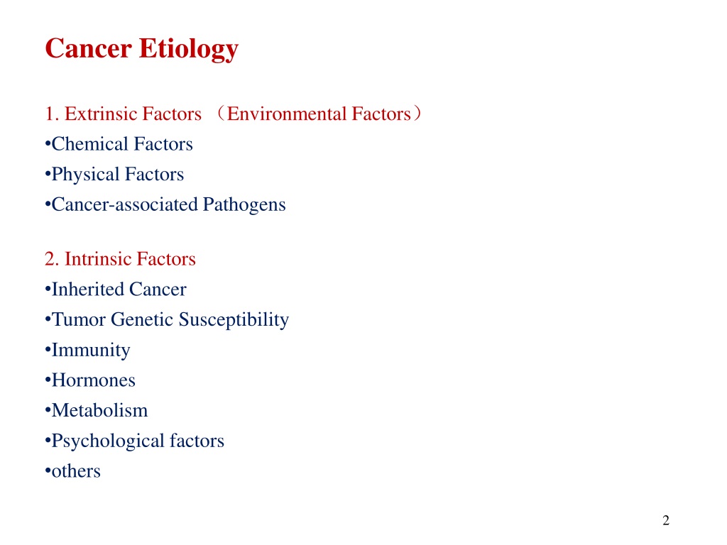 Ppt Cancer Etiology Powerpoint Presentation Free Download Id9589546