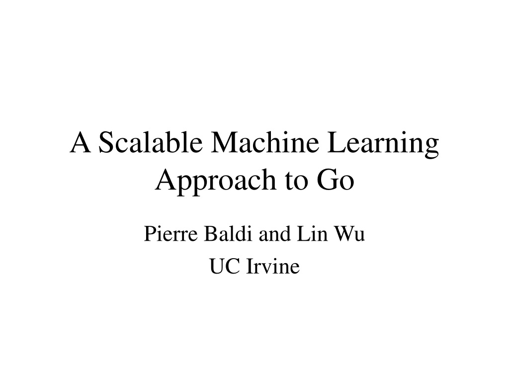 PPT - A Scalable Machine Learning Approach to Go PowerPoint ...