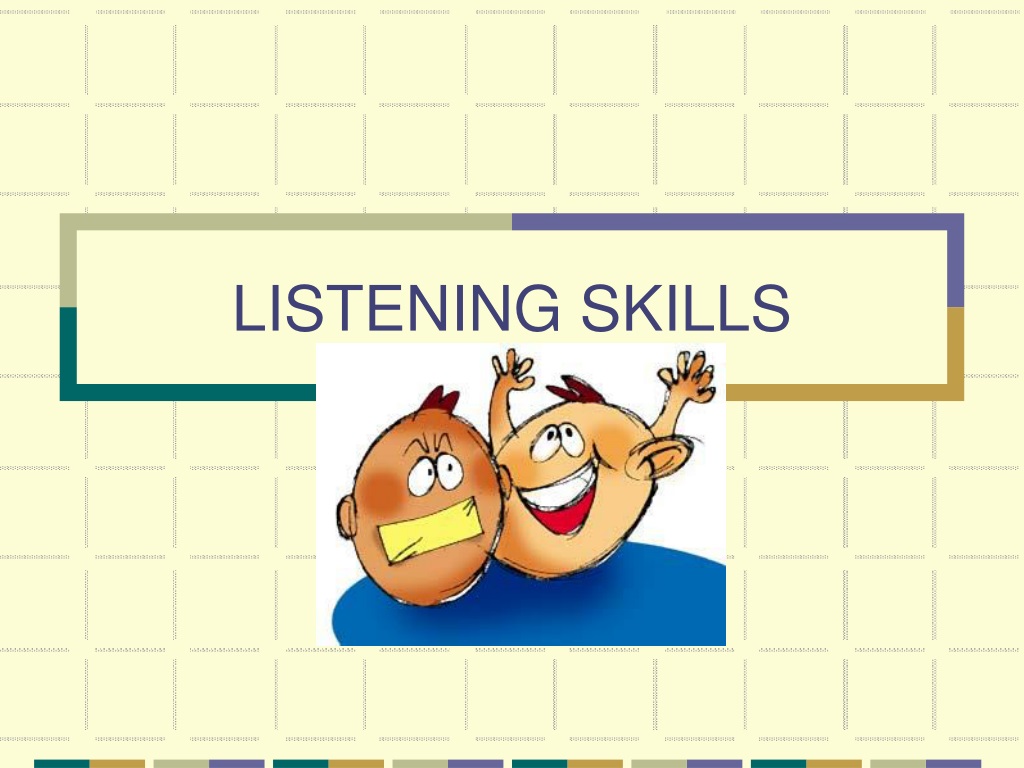 listening skills presentation