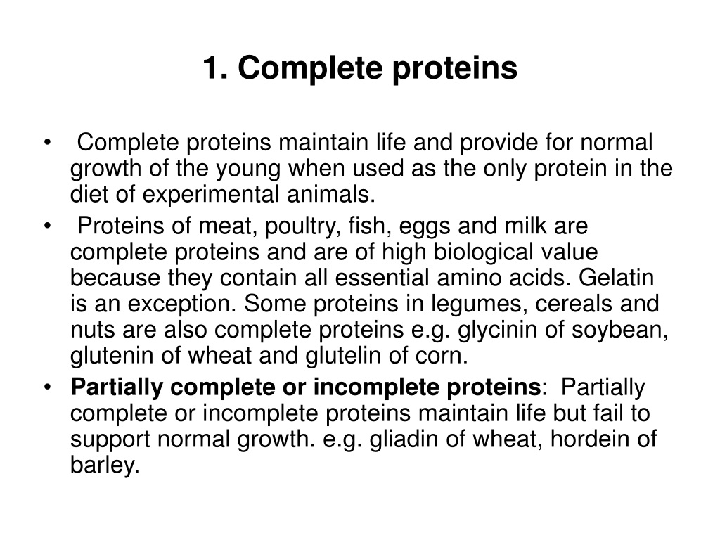 PPT UNIT 14 NUTRITIVE VALUES OF PROTEIN AND QUALITY ASSESSMENT