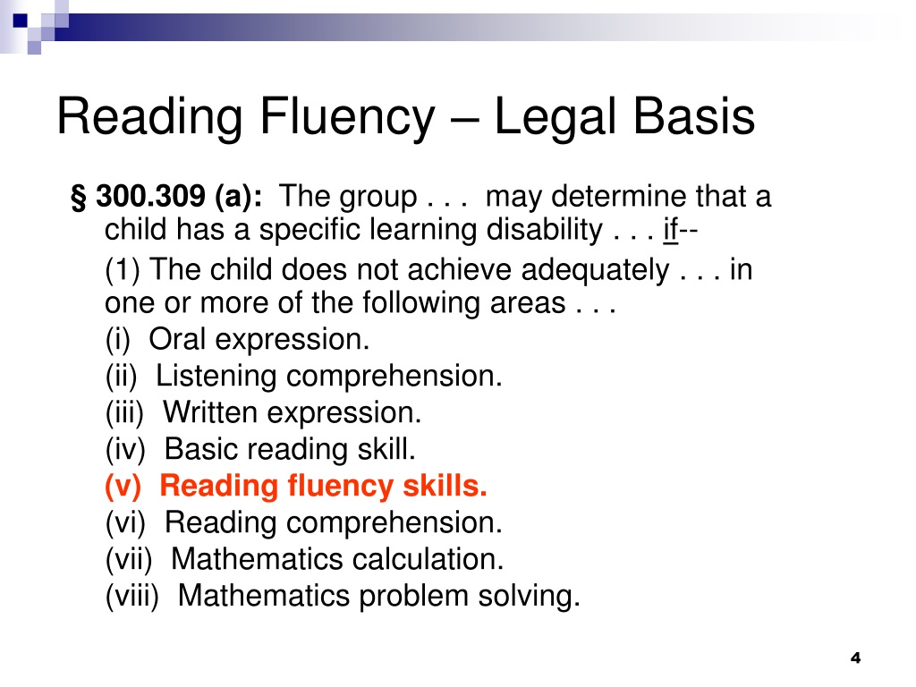 reading fluency case study