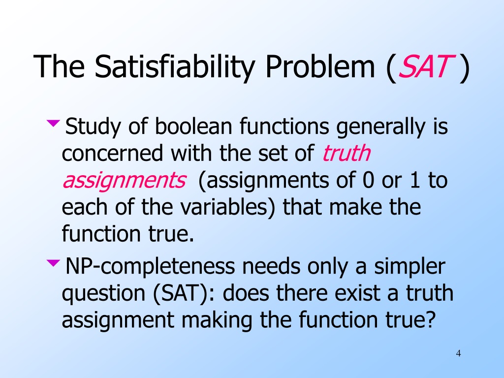 PPT - The Satisfiability Problem PowerPoint Presentation, Free Download ...