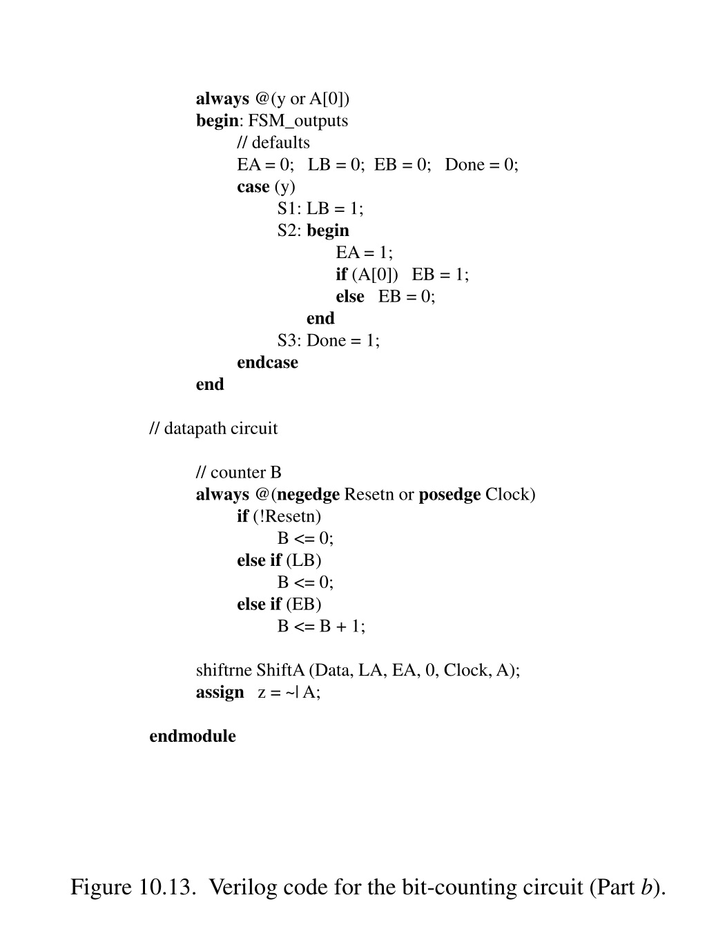 PPT - Figure 10.10. ASM Chart For The Bit Counter. PowerPoint ...