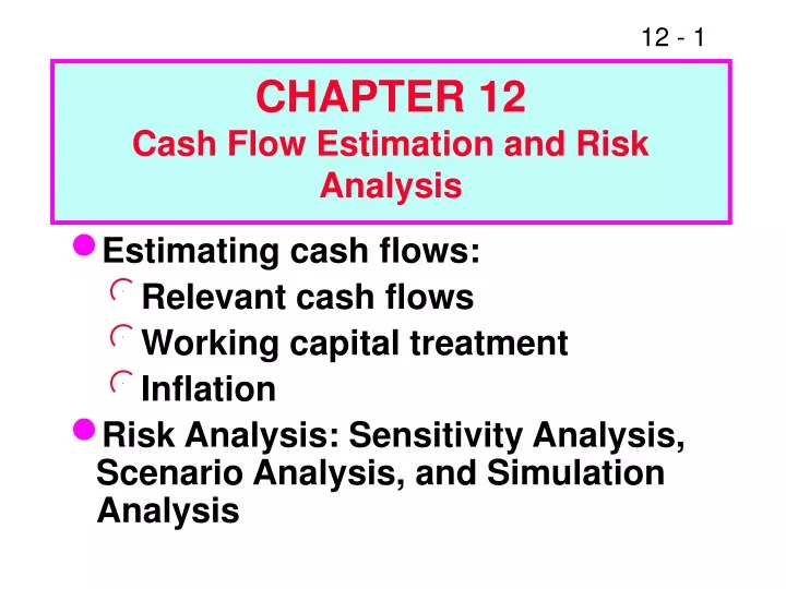 estimating cash flows