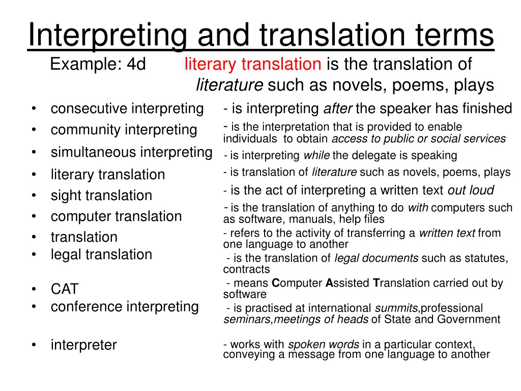 PPT - The difference between translation and interpreting Skills of ...