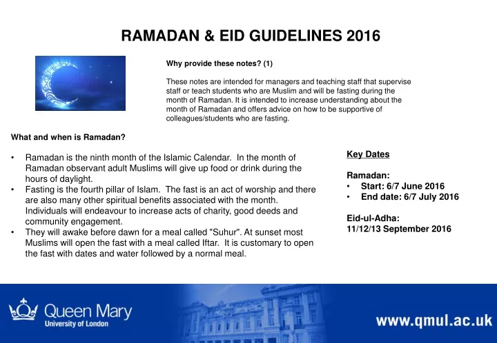 ramadan eid guidelines 2016 n.