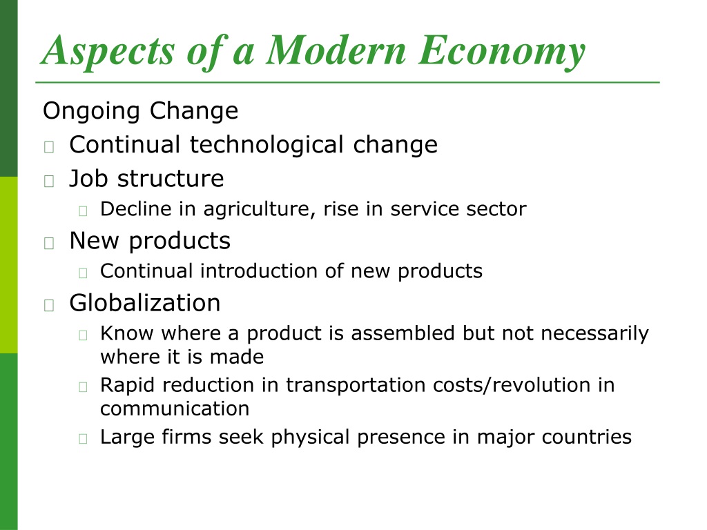 modern economy presentation