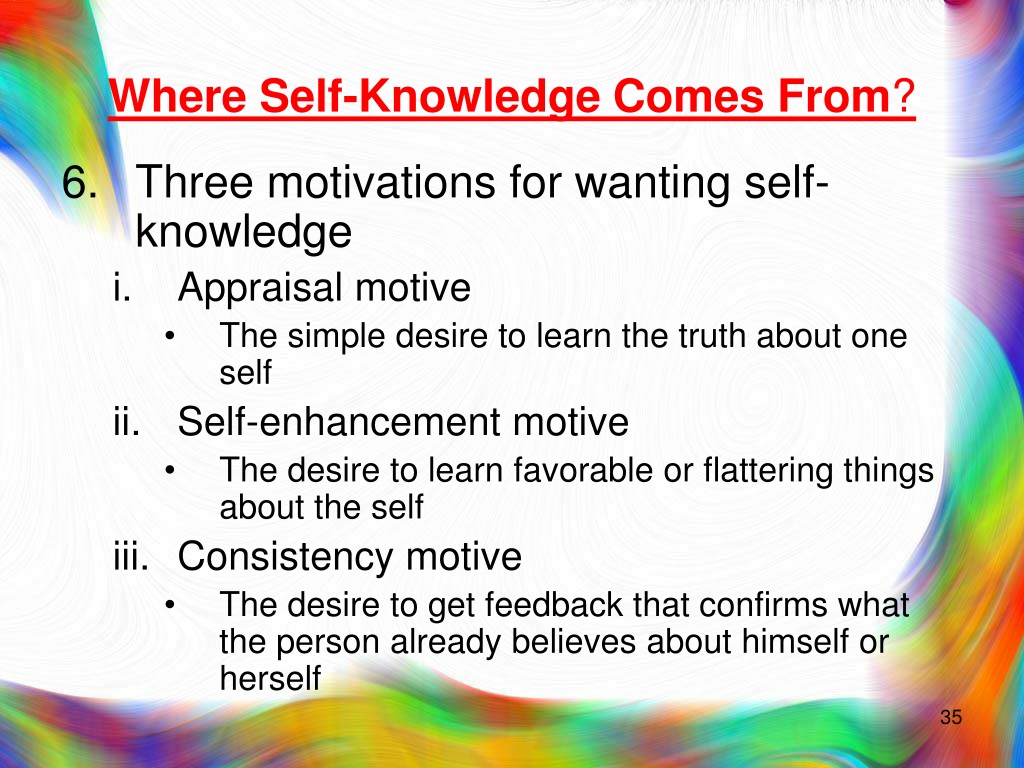 does self knowledge answer social questions
