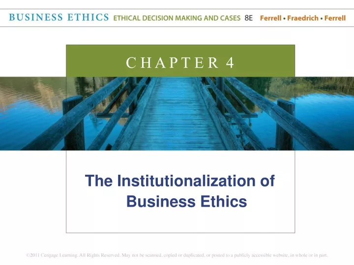 PPT - The Institutionalization Of Business Ethics PowerPoint ...