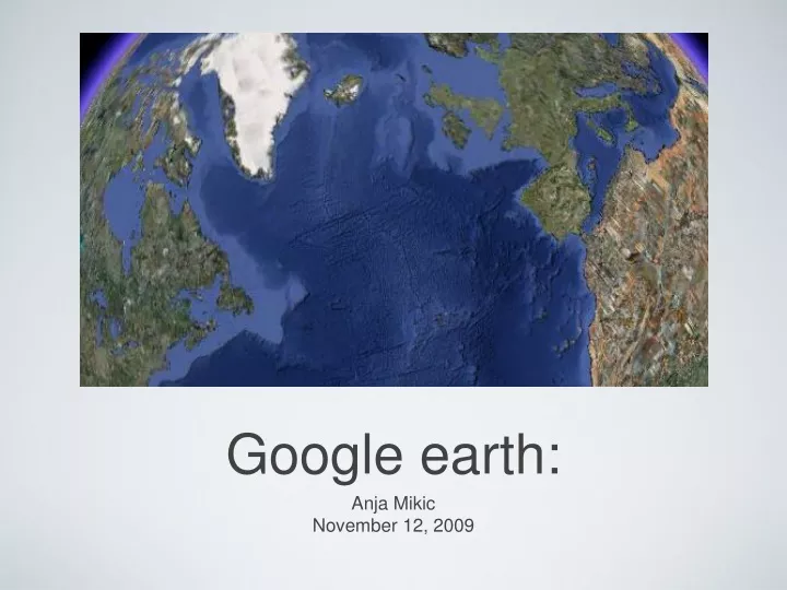 google earth powerpoint presentation