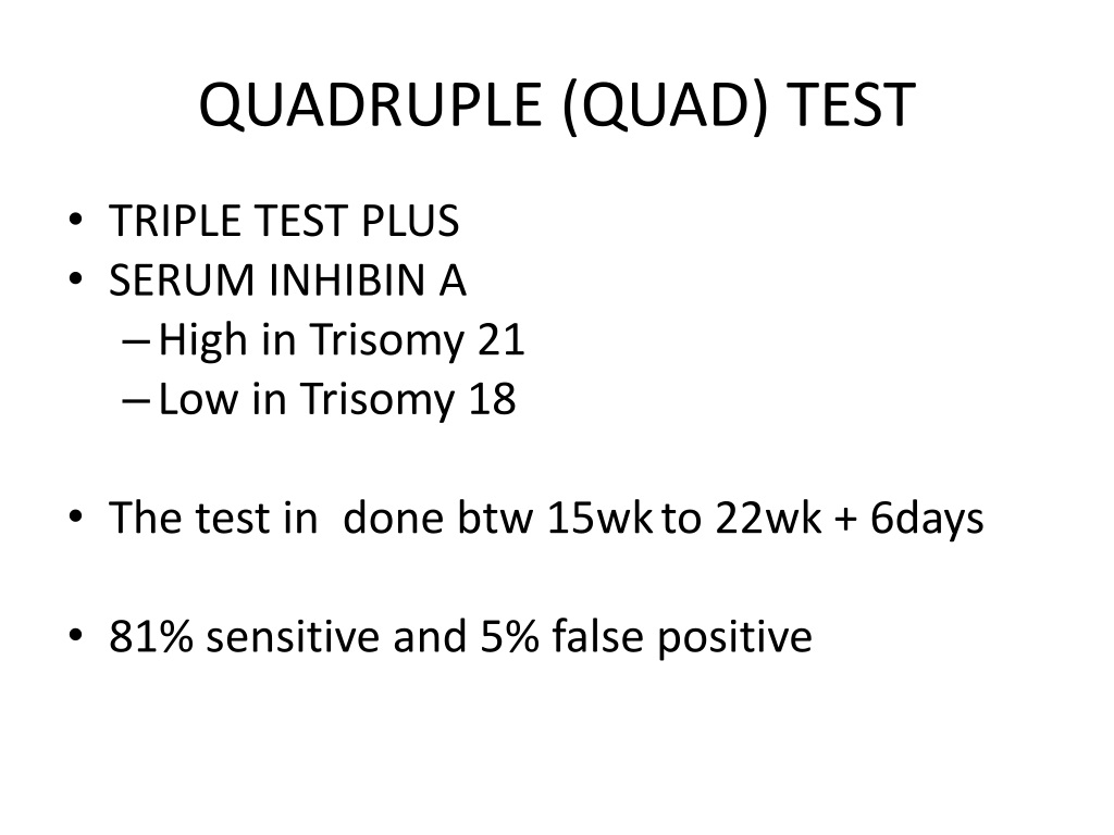 sequential screening vs quad screen