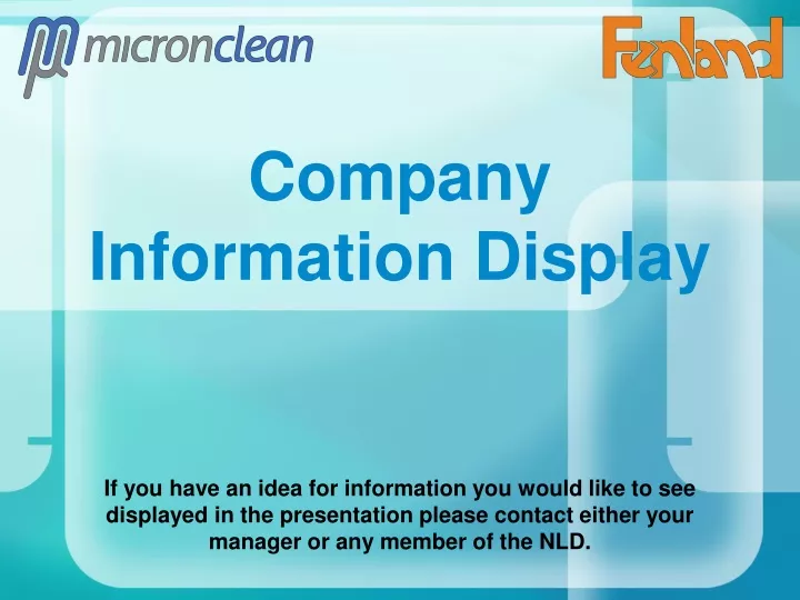 company information display n.