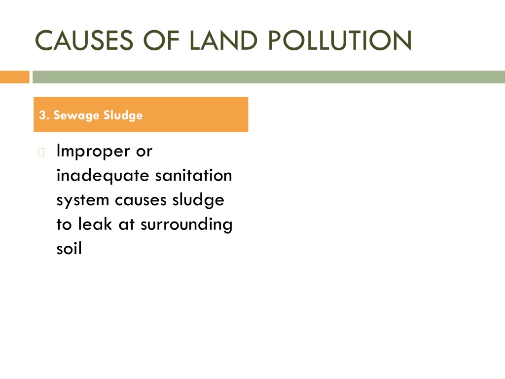 hypothesis land pollution
