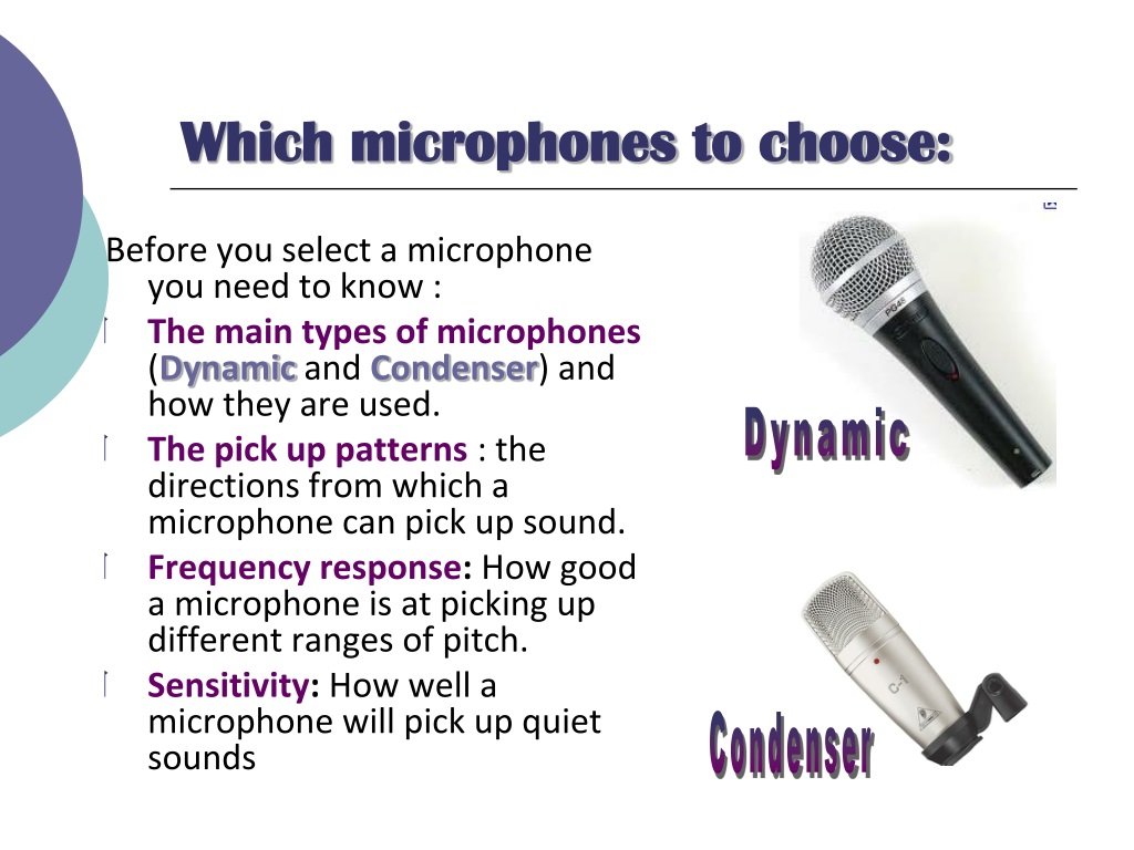 PPT - Microphones PowerPoint Presentation, Free Download - ID:9607302