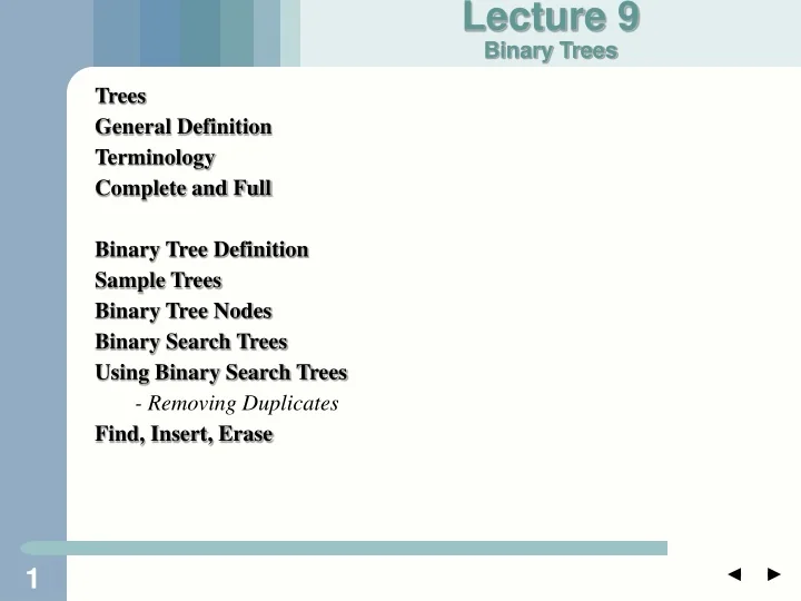 PPT Trees General Definition Terminology Complete and Full Binary