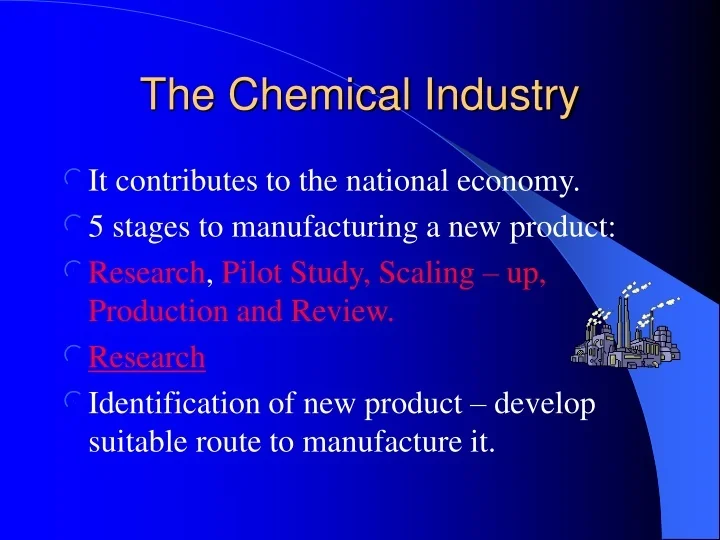 PPT The Chemical Industry PowerPoint Presentation Free Download ID