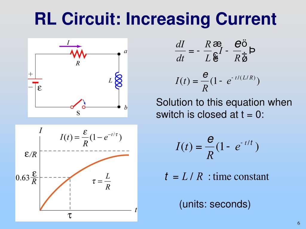 Current orders. RL circuit. RLC circuit time constant. RC- И RLC-элементов. Time constant in RL circuits.