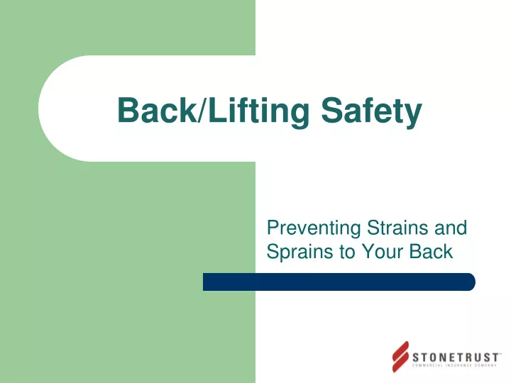 back lifting safety n.