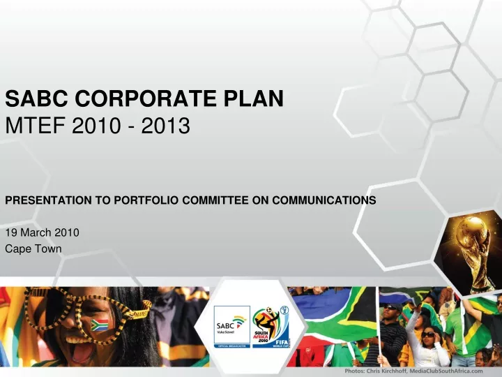 PPT - SABC CORPORATE PLAN MTEF 2010 - 2013 PowerPoint Presentation ...