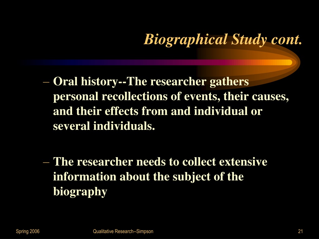 biography qualitative research