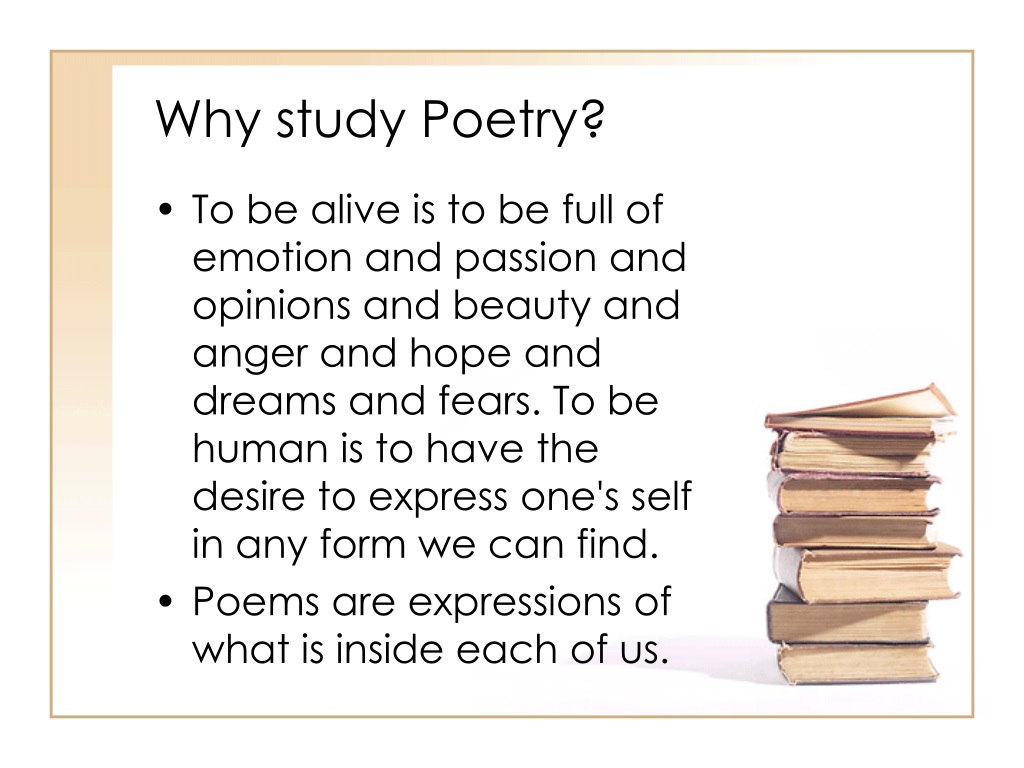 why is it important to study poetry essay