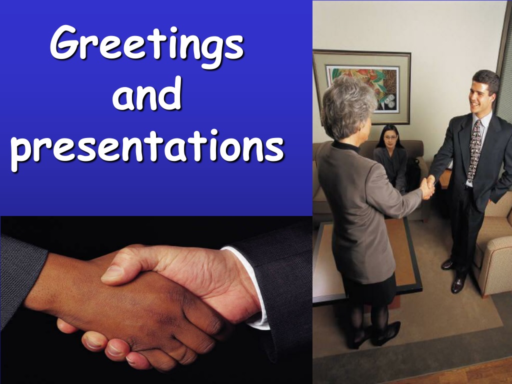 greeting example for presentation