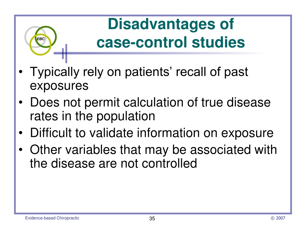 disadvantages of case control studies