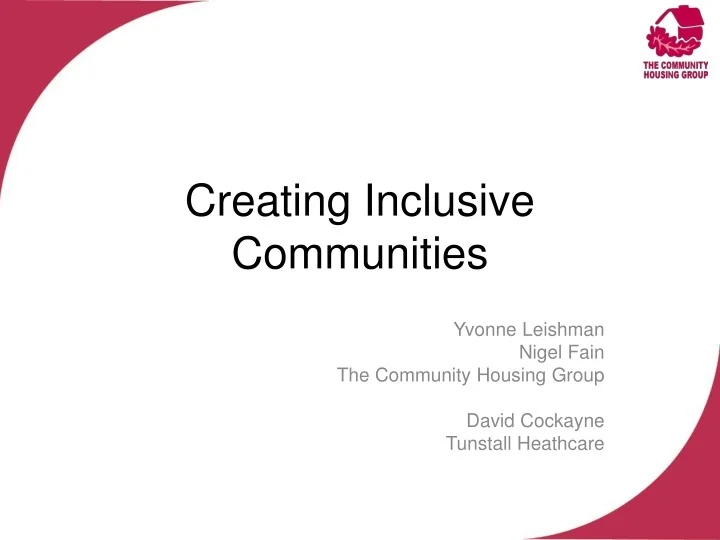 PPT - Creating Inclusive Communities PowerPoint Presentation, free ...