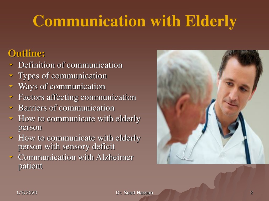 Ppt Communication With The Elderly Powerpoint Presentation Free