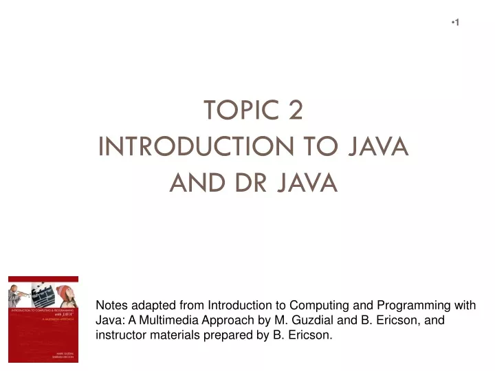 presentation topic in java