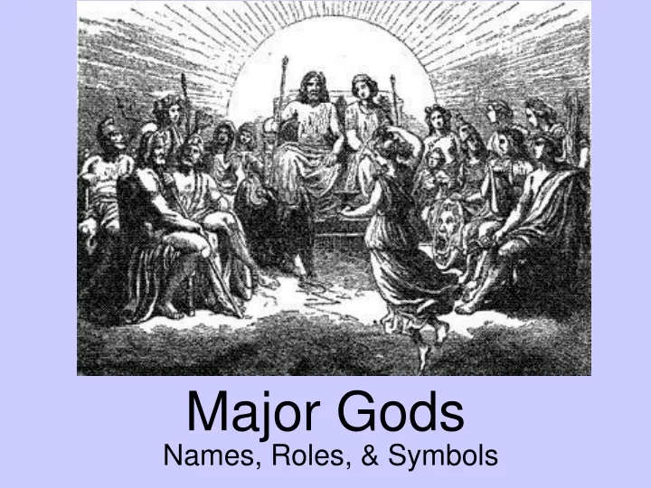 major gods n.
