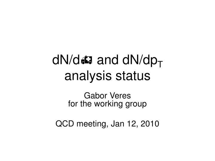 dn d and dn dp t analysis status n.