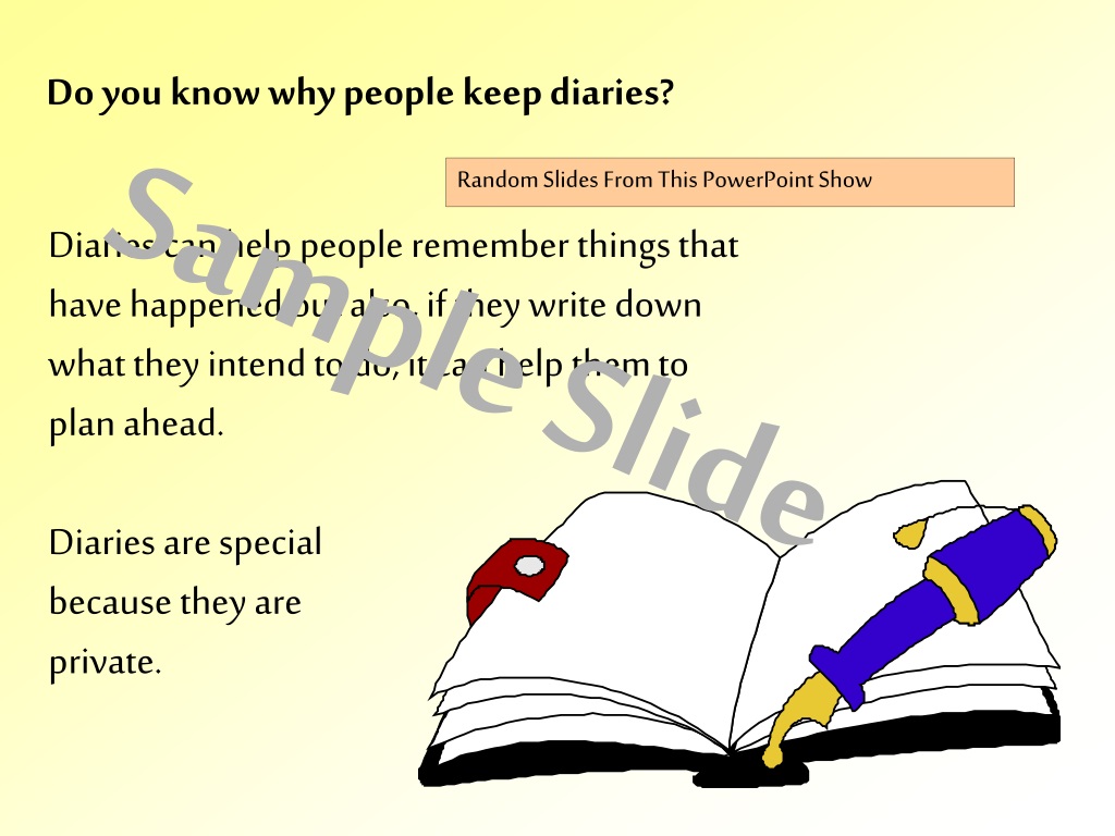 Why do people write diaries?