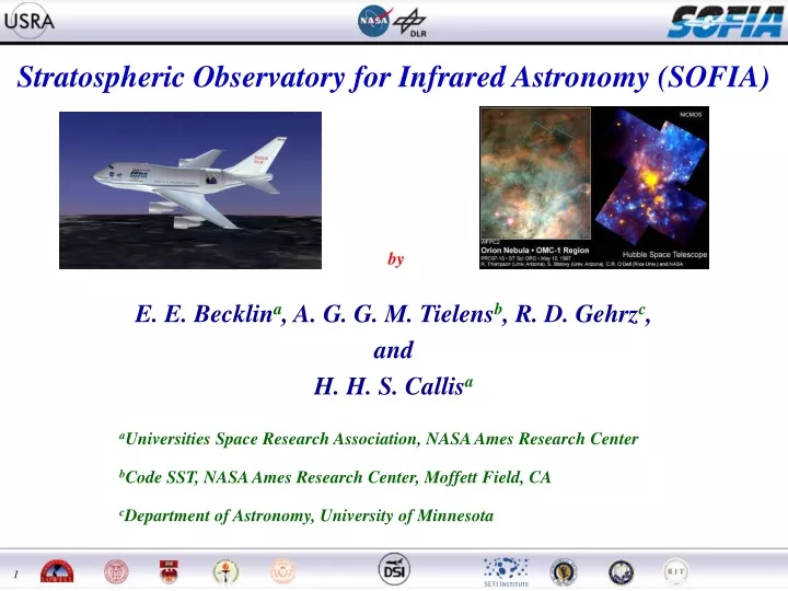 PPT - Stratospheric Observatory For Infrared Astronomy (SOFIA ...