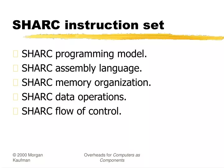 sharc instruction set n.