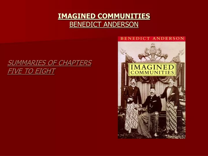 anderson imagined communities