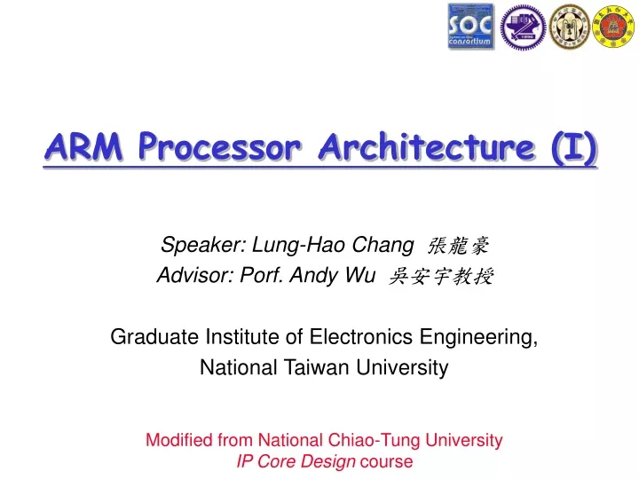 arm processor architecture i n.
