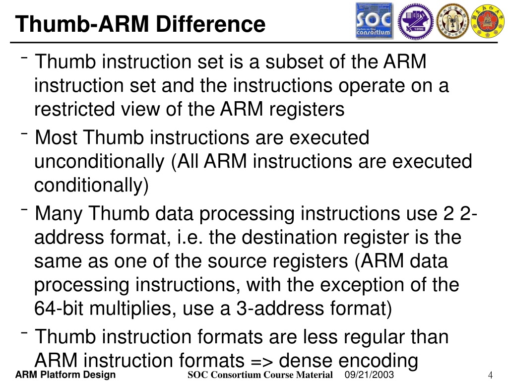 PPT - ARM Processor Architecture (I) PowerPoint Presentation, free download  - ID:9622331