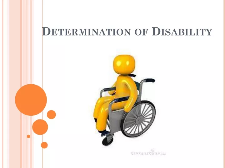 PPT Determination of Disability PowerPoint Presentation, free