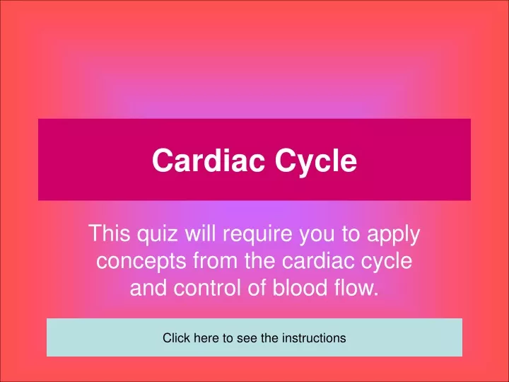 cardiac cycle n.