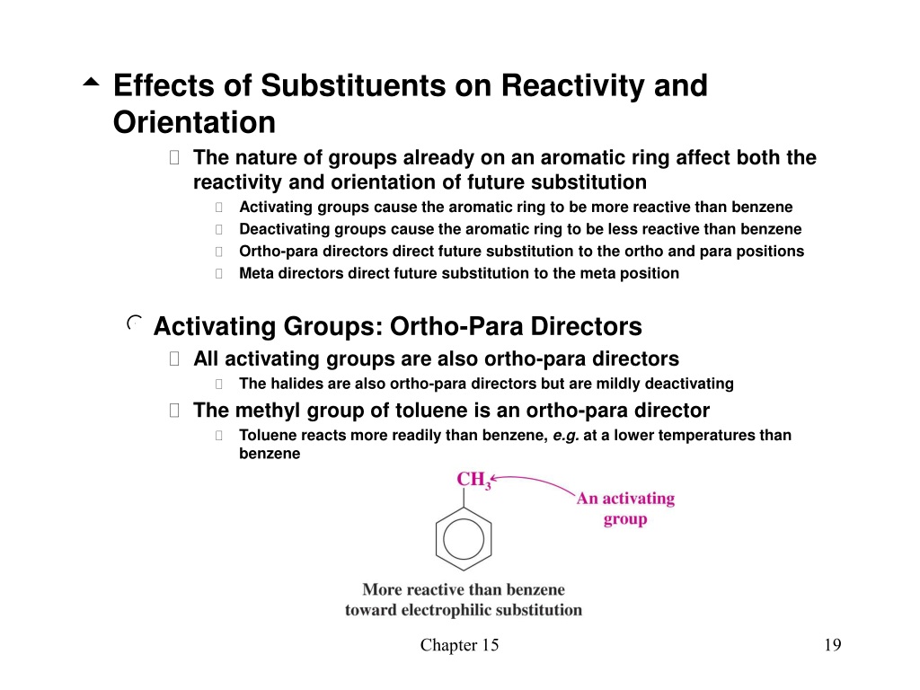The Effect of Substituents on Orientation | MCC Organic Chemistry