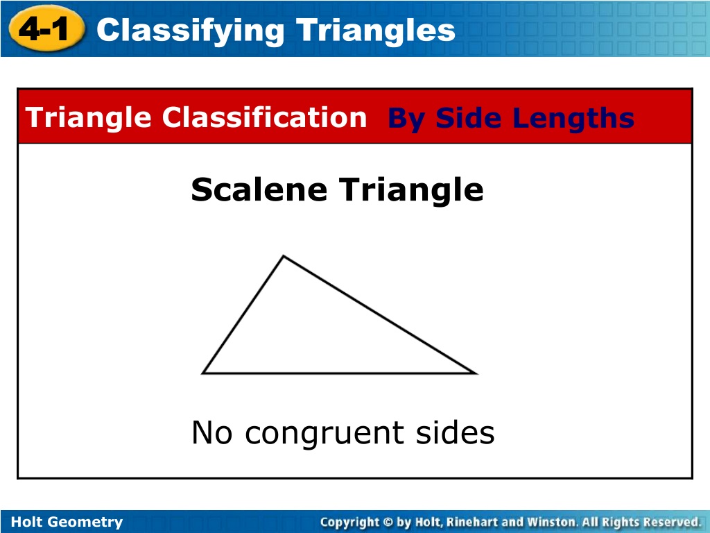 Ppt Classify Triangles By Their Angle Measures And Side Lengths Powerpoint Presentation Id