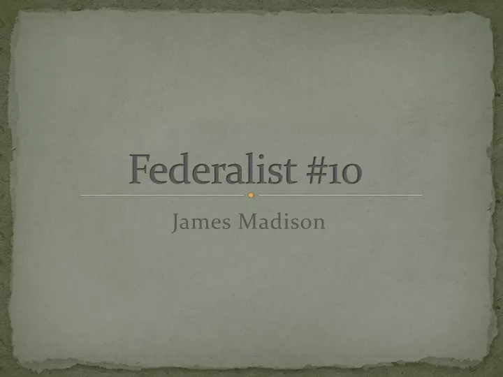 federalist 10 n.