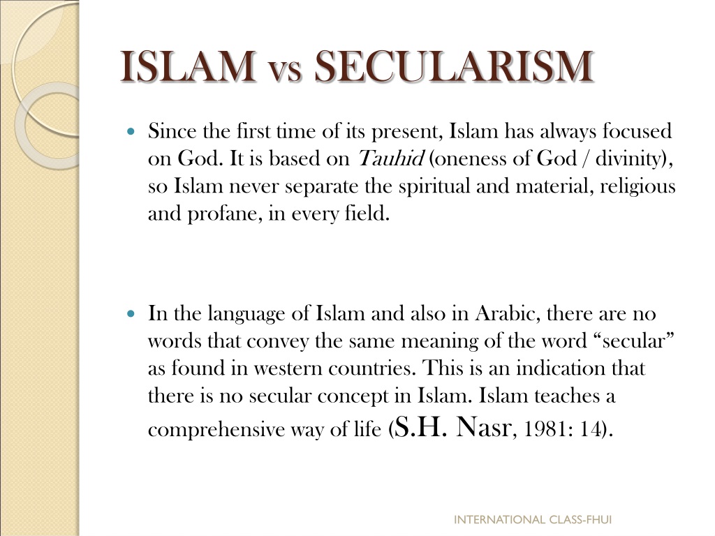 PPT - THE MEANING OF ISLAM AND ITS DIFFERENCES FROM RELIGION AND ...