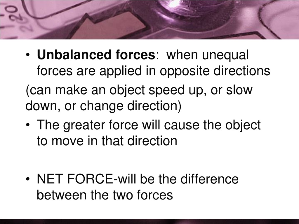 PPT - Balanced and Unbalanced forces PowerPoint Presentation, free ...