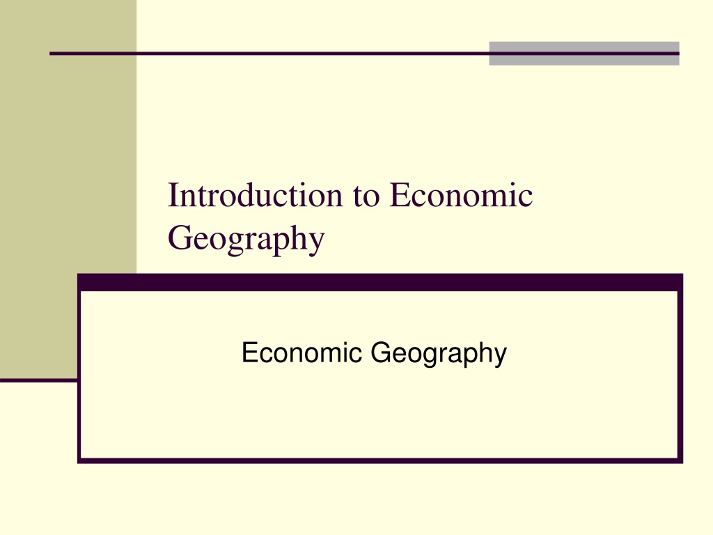 thesis economic geography