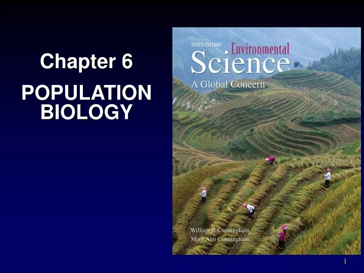 PPT - Chapter 6 POPULATION BIOLOGY PowerPoint Presentation, Free ...