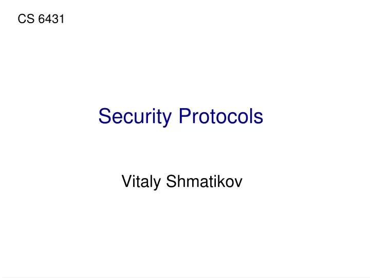 create a presentation on security protocols