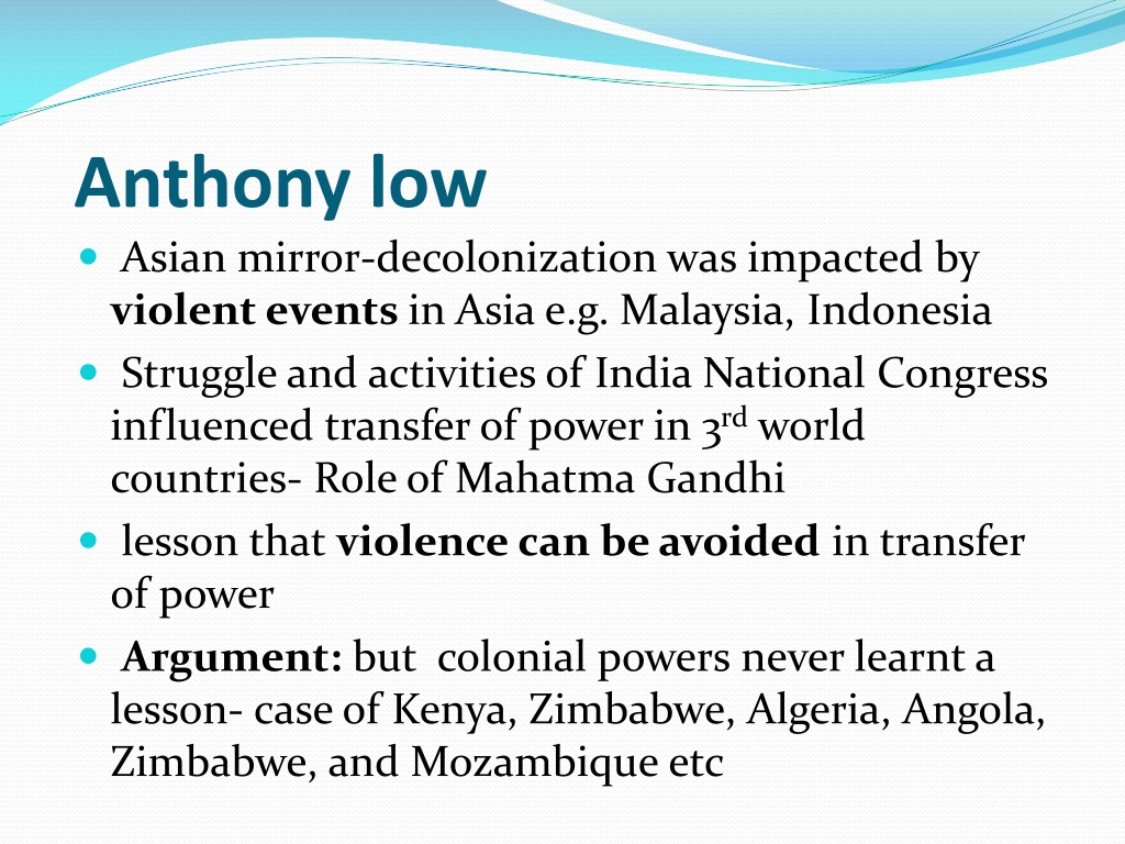 PPT - Decolonization Various Interpretations PowerPoint Presentation ...