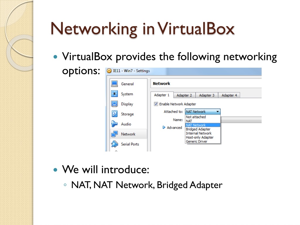 Virtualbox bridged networking driver miniport что это